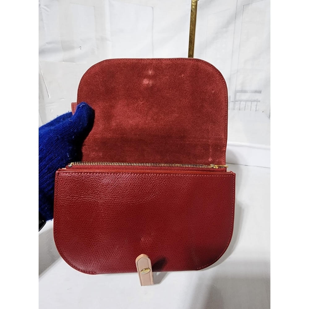 Celine Leather Strap Clutch Wine - Picture 13 of 15